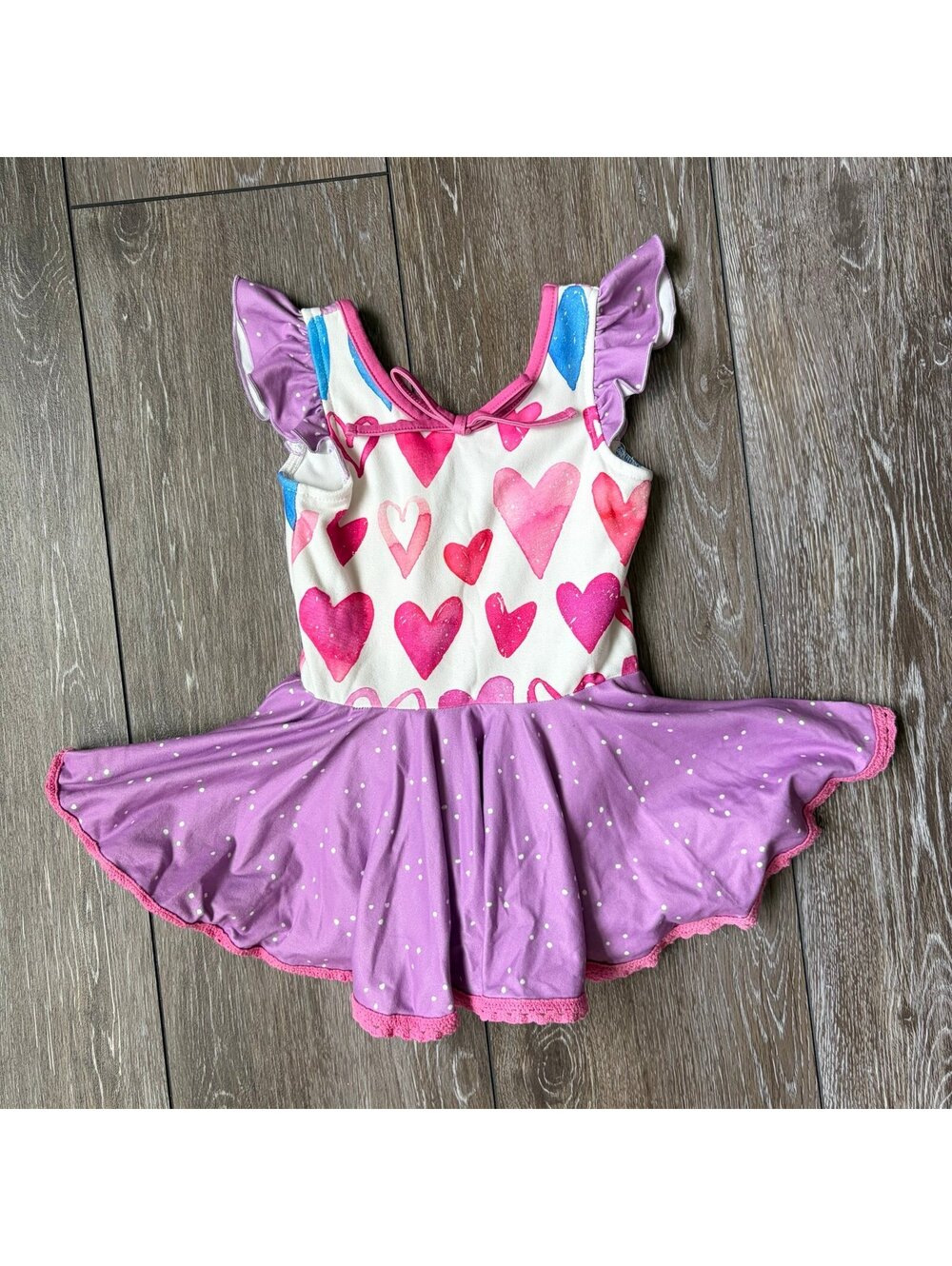 Cheeky Plum Heart Skirted Leo